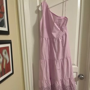 One shoulder sophisticated dress